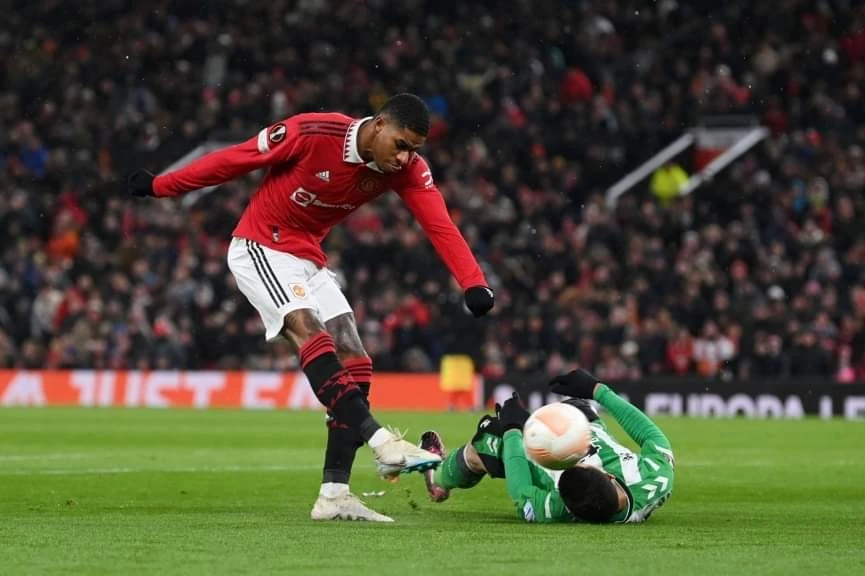 Rashford tiếp tục nổ súng giúp MU có lợi thế rất lớn ở trận lượt về. Ảnh: Getty