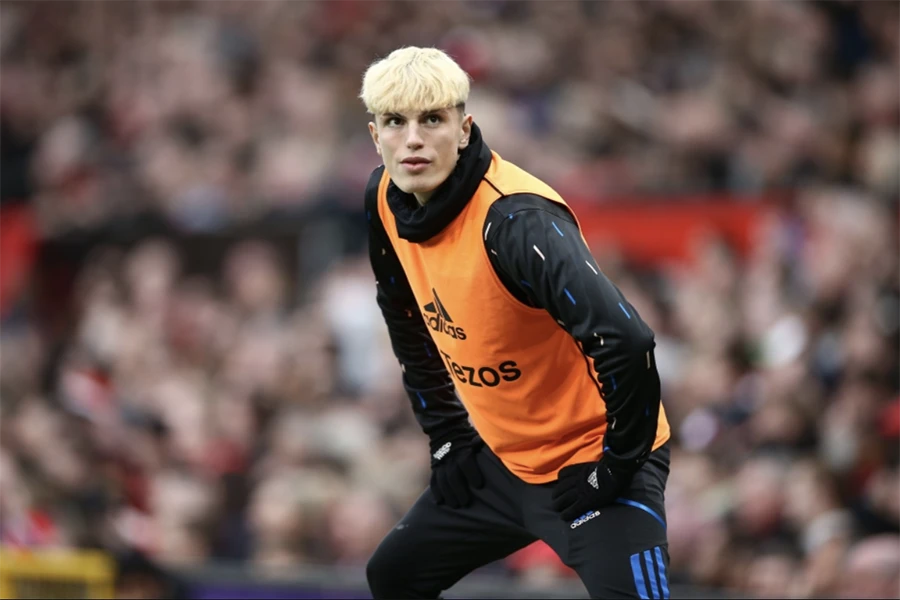 Garnacho được xem là tương lai của Manchester United. ẢNH: EPA