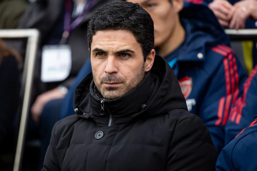Mikel Arteta sẽ không có sự phục vụ của Takehiro Tomiyasu trong phần còn lại của mùa giải. ẢNH: GETTY