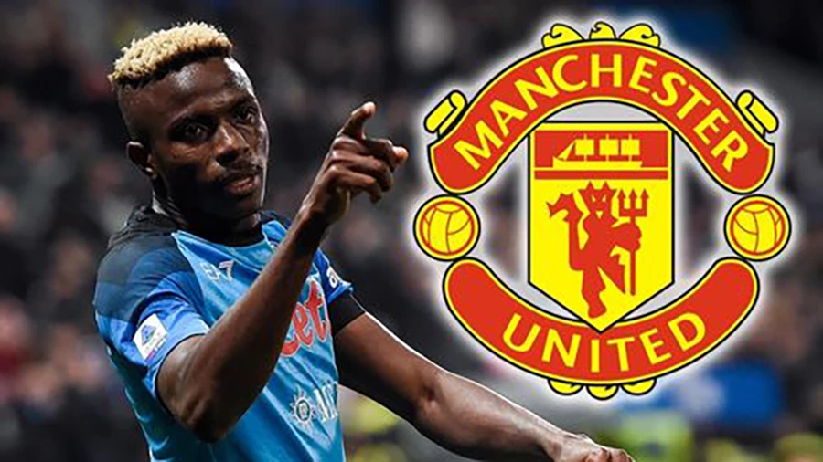 Victor Osimhen là mục tiêu chuyển nhượng lớn của MU vào mùa hè này. ẢNH: MIRROR