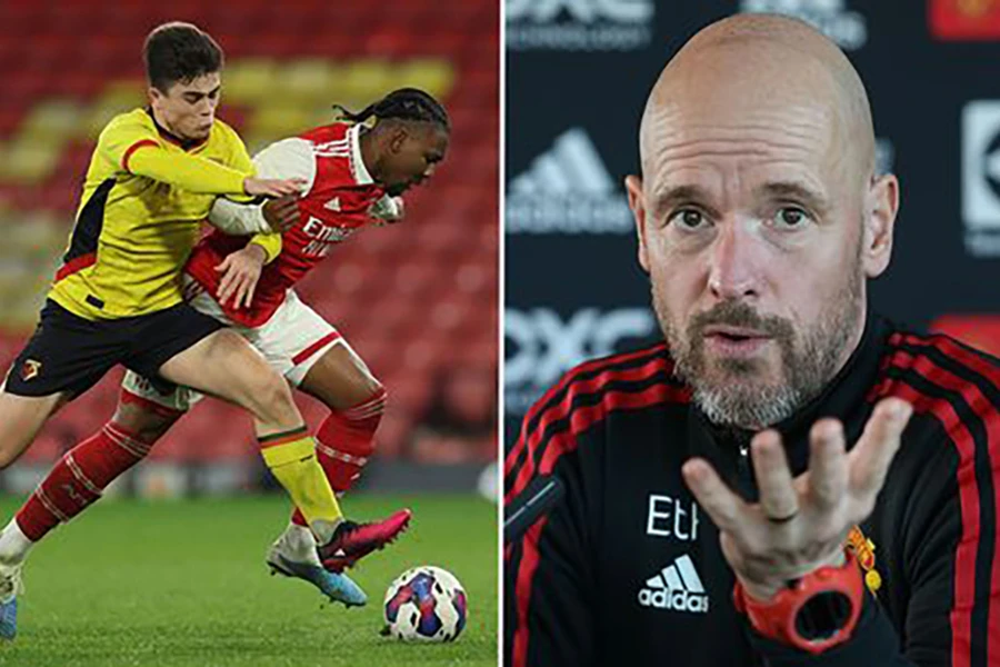 Harry Amass bị hấp dẫn bởi dự án của Ten Hag tại MU. ẢNH: DAILY STAR