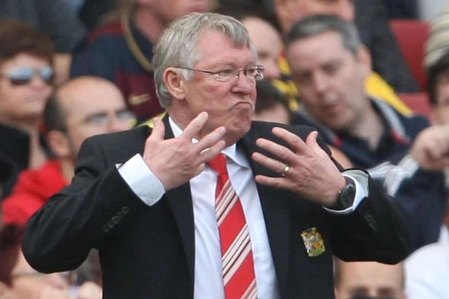 Sir Alex Ferguson không vui khi người khác không gọi ông bằng tước hiệu Sir. ẢNH: GETTY