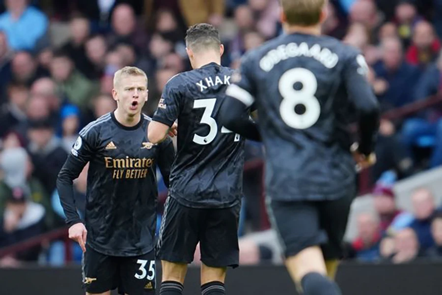 Zinchenko là nhân tố quan trọng giúp Arsenal đang đứng đầu Premier League. ẢNH: REX