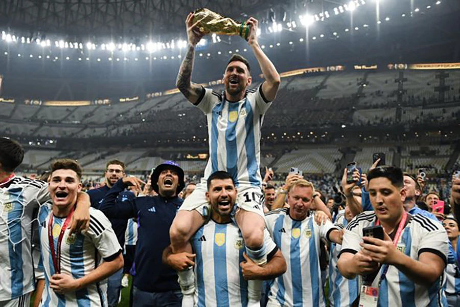 Messi góp công lớn giúp Argentina giành chức vô địch World Cup lần thứ ba trong lịch sử. ẢNH: GETTY