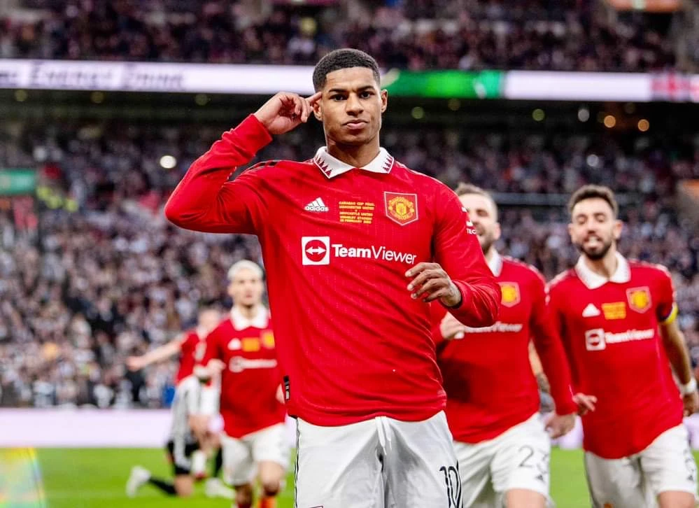 Rashford đang cày ải liên tục, vấn đề thể lực đang làm đau đầu HLV Ten Hag. Ảnh: Getty