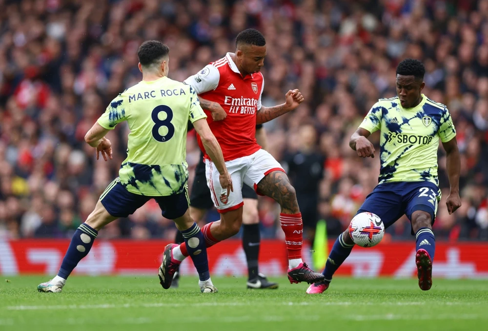 Sự chênh lệch quá lớn giữa hai đội đã giúp Arsenal dễ dàng giành trọn 3 điểm. Ảnh: Reuters