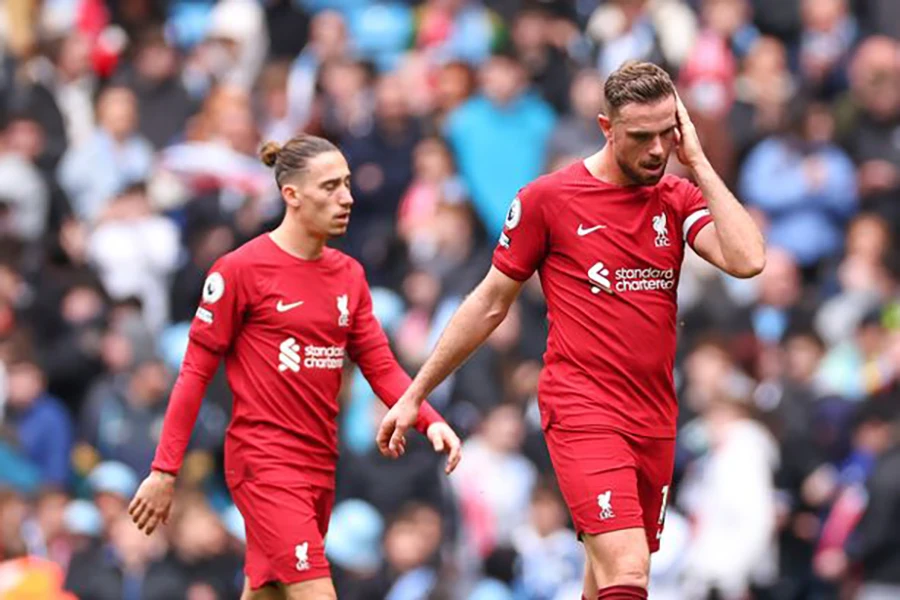 Liverpool có phong độ kém ổn định mùa này. ẢNH: GETTY