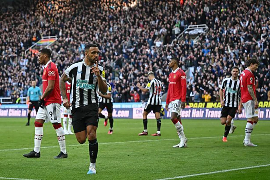 MU vừa thua đối thủ cạnh tranh trực tiếp Newcastle và mất luôn Top 4 Premier League. ẢNH: GETTY
