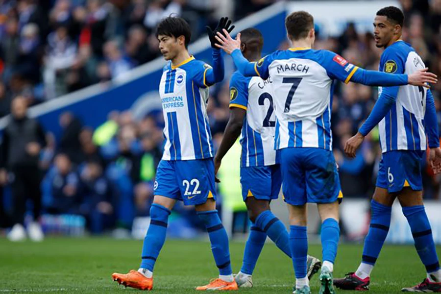 Brighton đang tận hưởng mùa giải đáng nhớ. ẢNH: AP