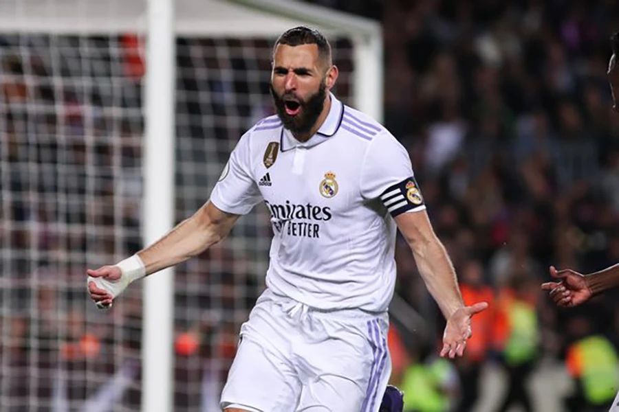 Benzema thăng hoa tại Real Madrid kể từ khi Ronaldo ra đi. ẢNH: GETTY