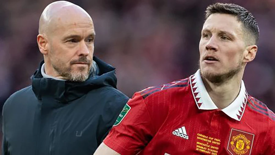 Ten Hag không cho Weghorst thi đấu phút nào trong trận đấu với Brentford. ẢNH: MIRROR