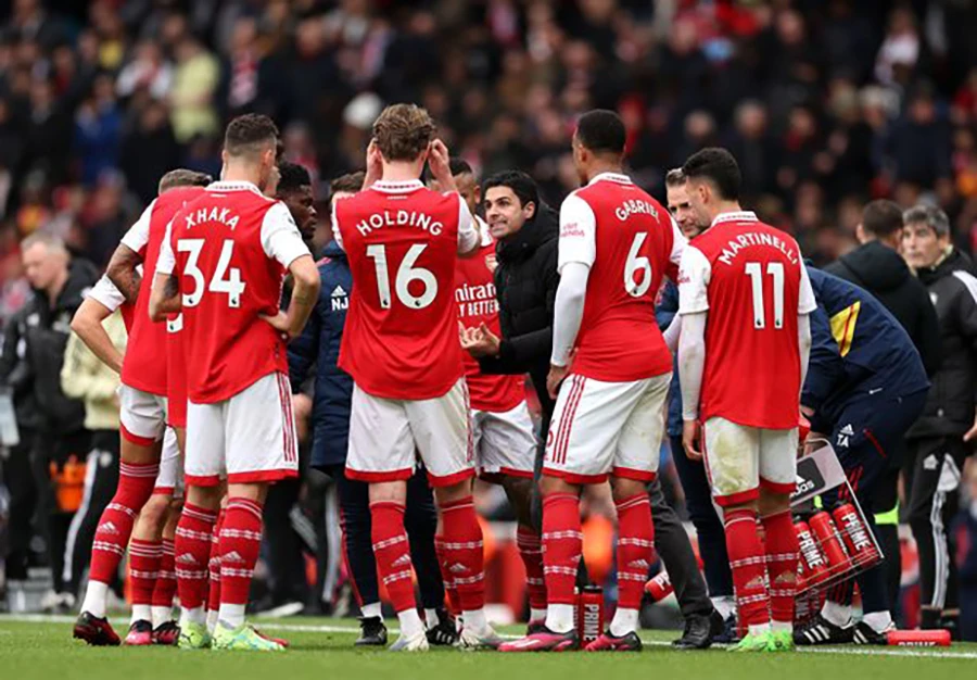 Arteta đang làm rất tốt khi giúp Arsenal dẫn đầu Premier League. ẢNH: GETTY