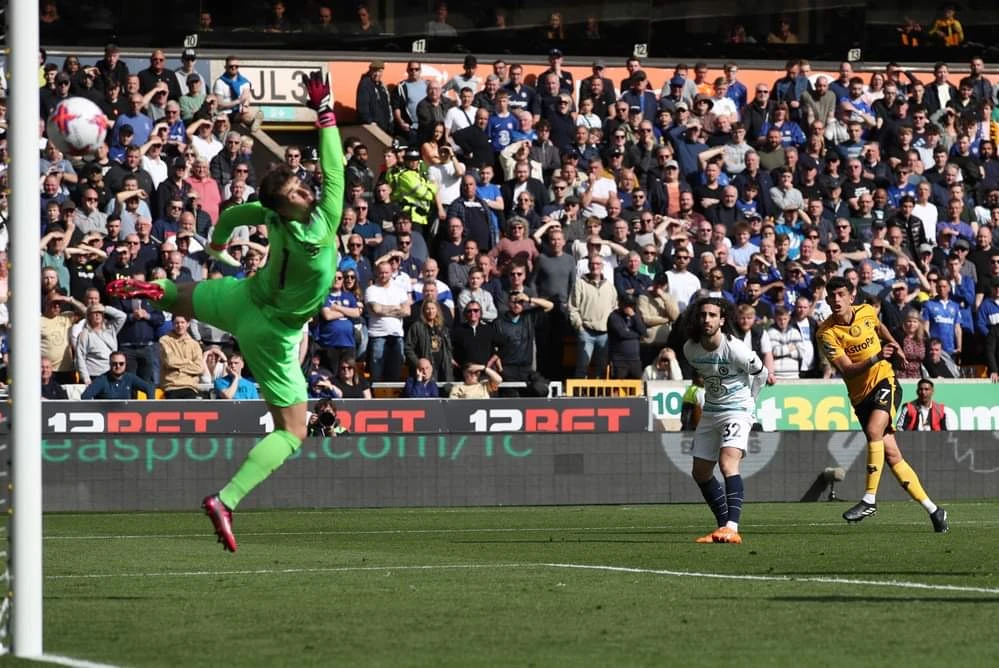 Bàn thắng duy nhất của trận đấu thuộc về Nunes bằng cú vô lê đầy uy lực. Ảnh: Getty