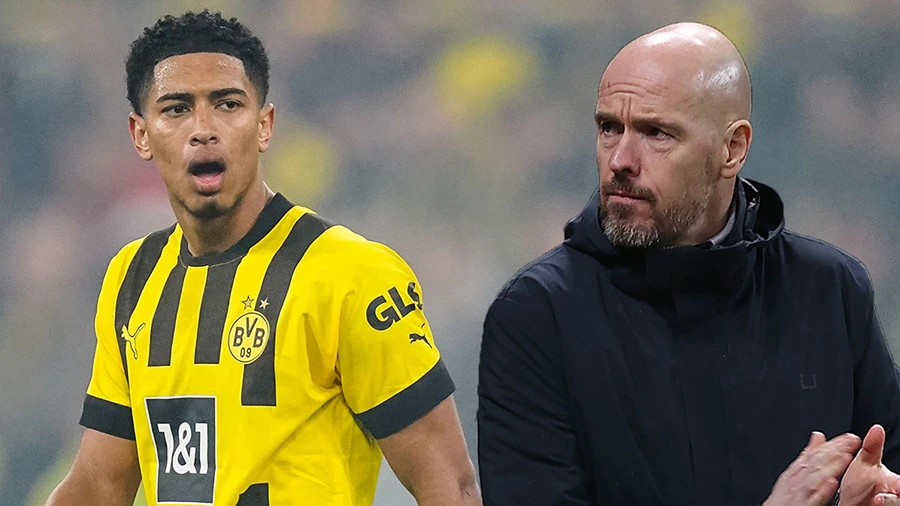HLV Erik Ten Hag cũng quan tâm đến việc ký hợp đồng với Jude Bellingham. ẢNH: MIRROR