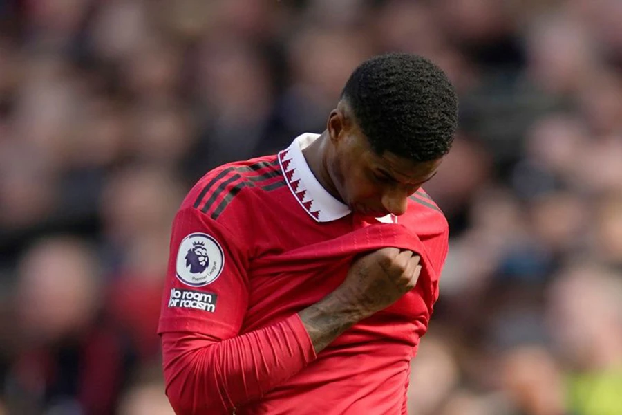 Marcus Rashford rất quan trọng với Ten Hag khi MU phụ thuộc lớn vào khả năng ghi bàn của anh. ẢNH: GETTY