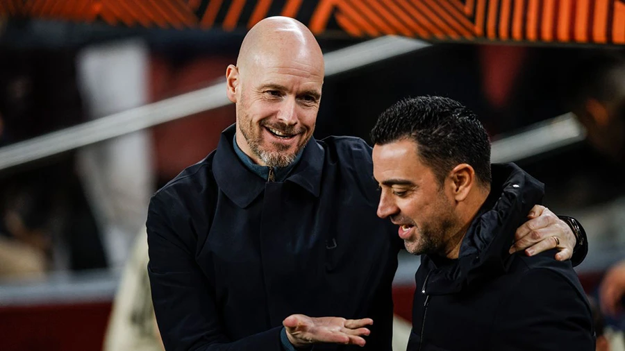 Xavi liệu có mất Fati vào tay Ten Hag? ẢNH: GETTY
