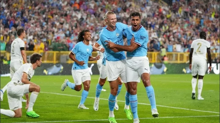 Man City sẽ tạo dựng lợi thế khi được thi đấu trên sân nhà Etihad. Ảnh: Getty