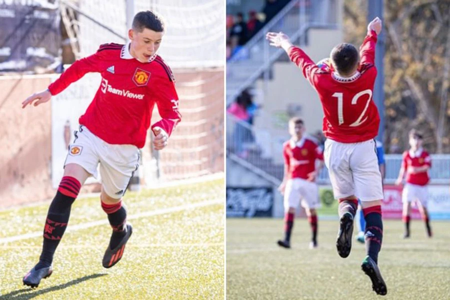 Kai Rooney chỉ muốn chơi bóng cho Man Utd. ẢNH: MIRROR