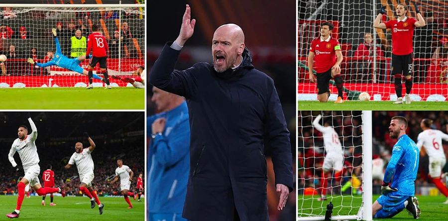 MU có trận hòa 2-2 đầy tiếc nuối trước Sevilla ở tứ kết lượt đi Europa League ngay trên sân nhà Old Trafford. ẢNH: MIRROR MU có trận hòa 2-2 đầy tiếc nuối trước Sevilla ở tứ kết lượt đi Europa League ngay trên sân nhà Old Trafford. ẢNH: MIRROR