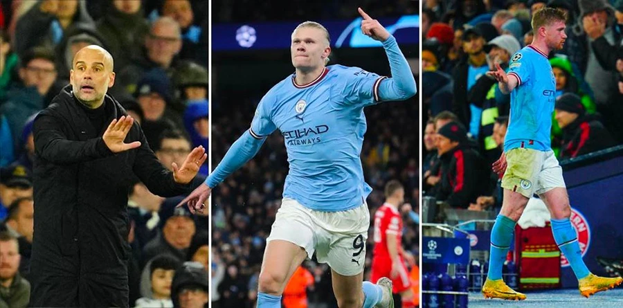 Haaland và De Bruyne là hai cầu thủ quan trọng nhất của Pep Guardiola tại Man City. ẢNH: MIRROR