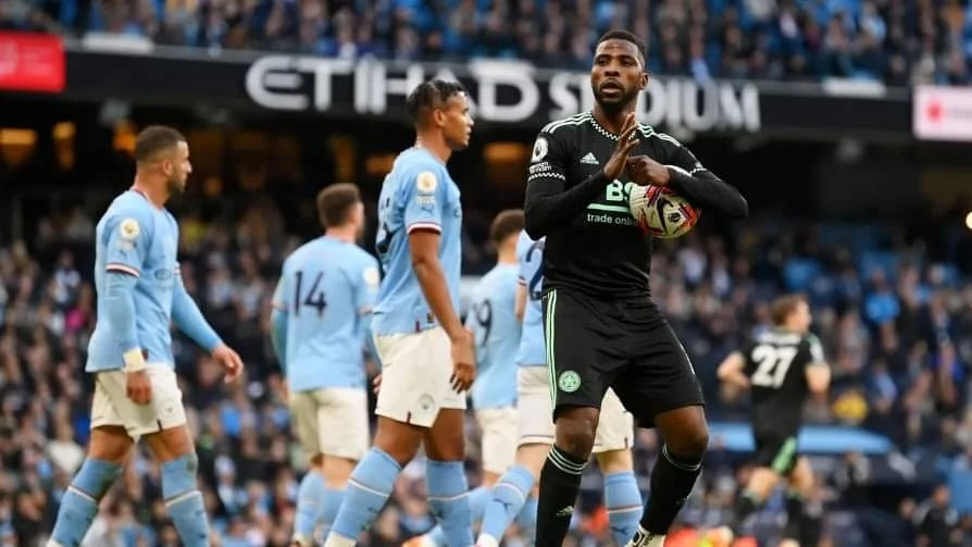 Bàn thắng của Iheanacho không thể giúp Leicester City tránh khỏi một trận thua. Ảnh: Getty
