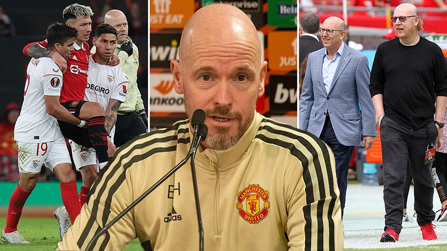 Ten Hag đã làm rất tốt kể từ khi được nhà Glazer bổ nhiệm nhưng ông cần phải chứng tỏ mình trong giai đoạn MU khủng hoảng chấn thương như lúc này. ẢNH: MIRROR