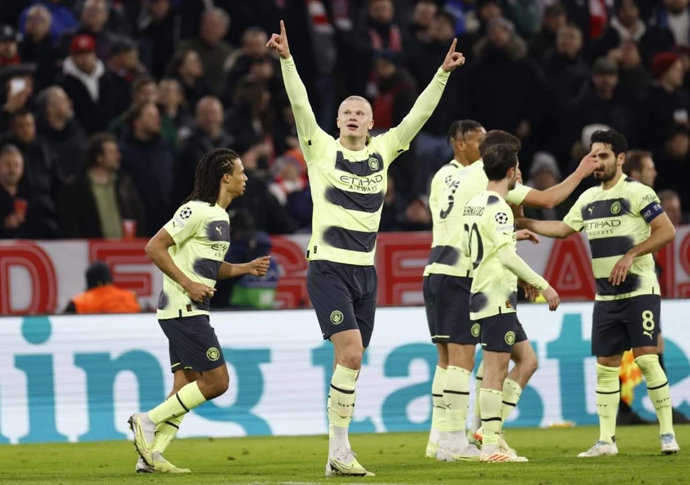 Erling Haaland tiếp tục là nổi ám ảnh cho hàng thủ Bayern. Ảnh: Reuters