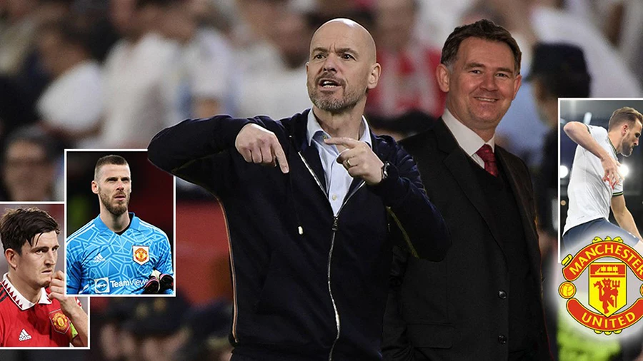 Ten Hag và Murtough cân nhắc đẩy 12 ngôi sao rời Old Trafford. ẢNH: MIRROR Ten Hag và Murtough cân nhắc đẩy 12 ngôi sao rời Old Trafford. ẢNH: MIRROR