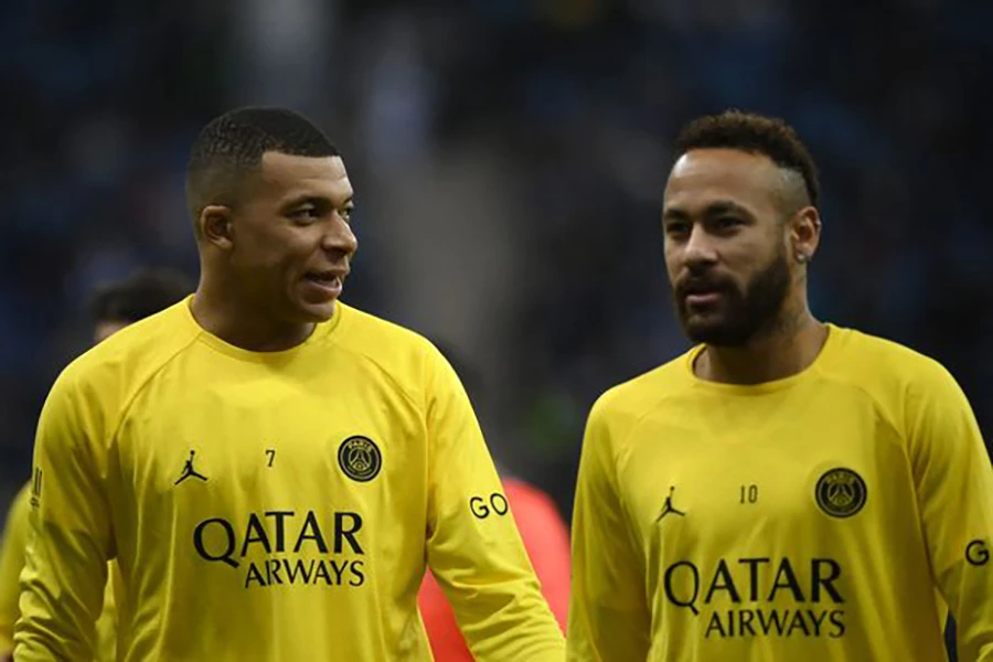 Mbappe và Neymar là đồng đội của nhau tại PSG từ năm 2017 đến nay. ẢNH: GETTY