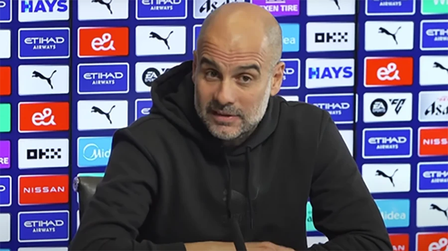 Pep Guardiola rất tôn trọng Arsenal. ẢNH: MIRROR