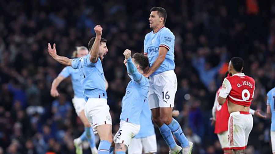 Arsenal thua Man City tâm phục khẩu phục. ẢNH: GETTY