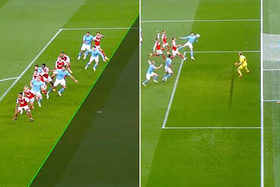 Bàn thắng của Stones vào lưới Man City gây nhiều tranh cãi và khiến các fan không phục. ẢNH: DAILY STAR