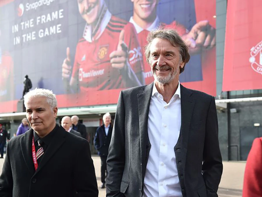 Sir Jim Ratcliffe là fan ruột của Man United. ẢNH: STEVE ALLEN