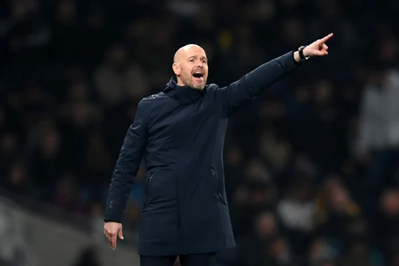 Ten Hag mong đợi MU đánh bại Aston Villa đêm nay. ẢNH: GETTY