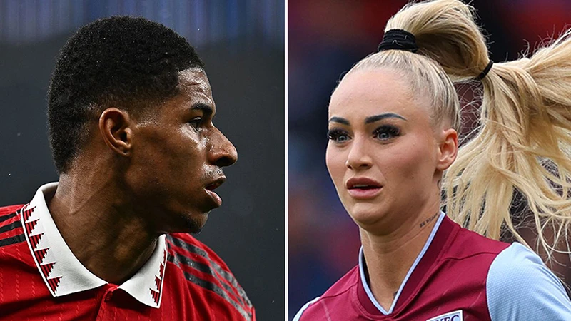 Alisha Lehmann gọi Marcus Rashford là "quý ông. ẢNH: MIRROR