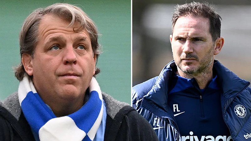 Boehly vẫn giữ Lampard ở lại Chelsea đến hết mùa giải. ẢNH: MIRROR