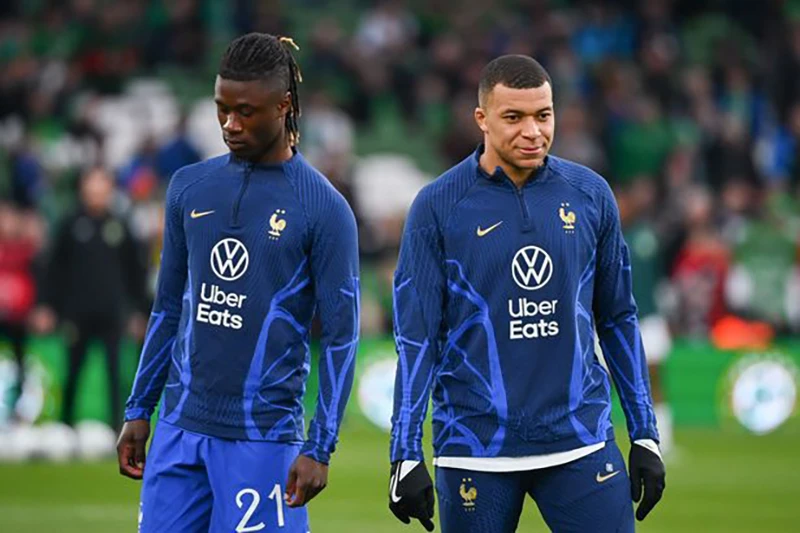 Camavinga và Mbappe đang là trụ cột của á quân thế giới Pháp. ẢNH: GETTY