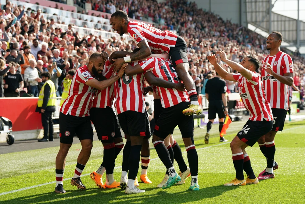 Brentford đang có phong độ ổn định và an toàn ở vị trí thứ 9. Ảnh: Getty.