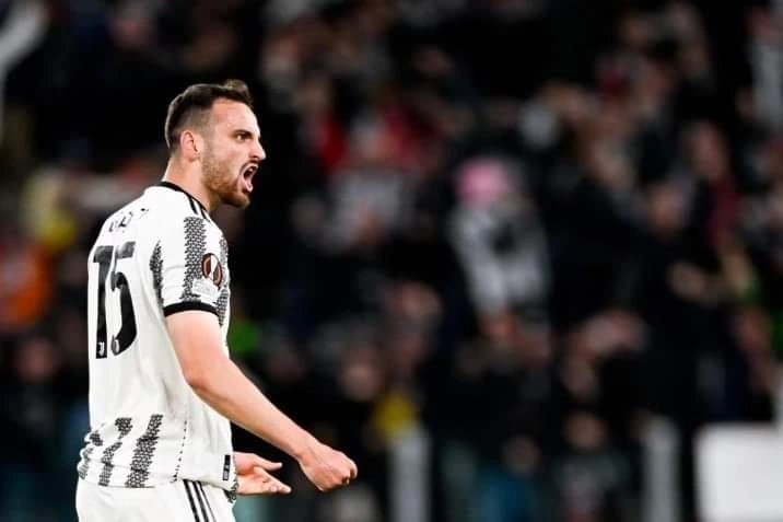 Bàn thắng gỡ hòa đầy cảm xúc của Gatti giúp Juventus tiếp tục chinh phục Europa League. Ảnh: Reuters