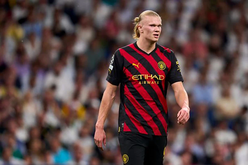 Erling Haaland là sát thủ cực kỳ nguy hiểm trong vòng cấm. ẢNH: GETTY