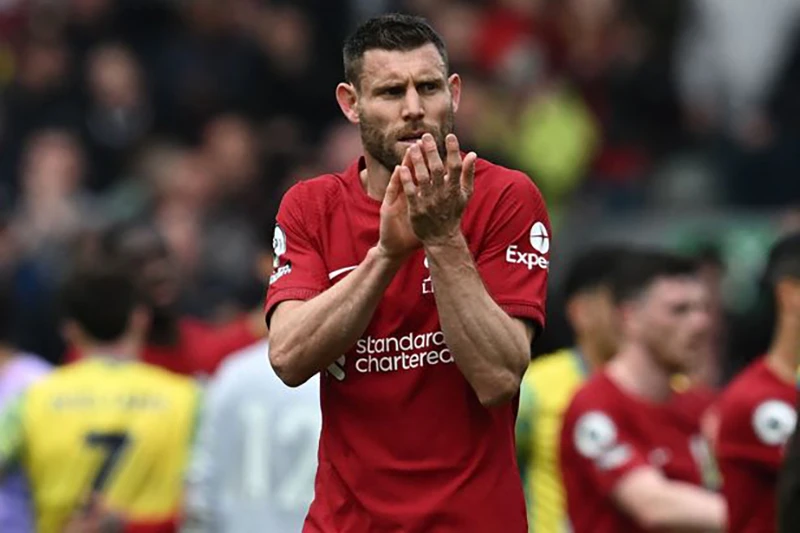 Milner sẽ rời Liverpool vào cuối mùa. ẢNH: GETTY