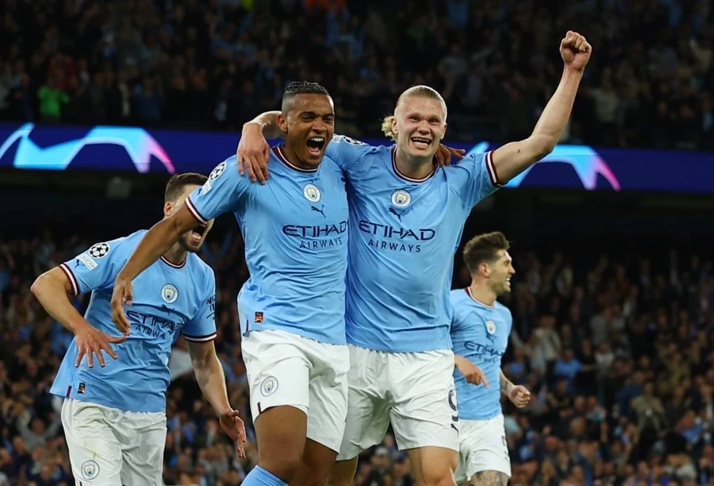 Man City tiến vào chung kết sau khi hủy diệt Real 4-0. Ảnh: Getty