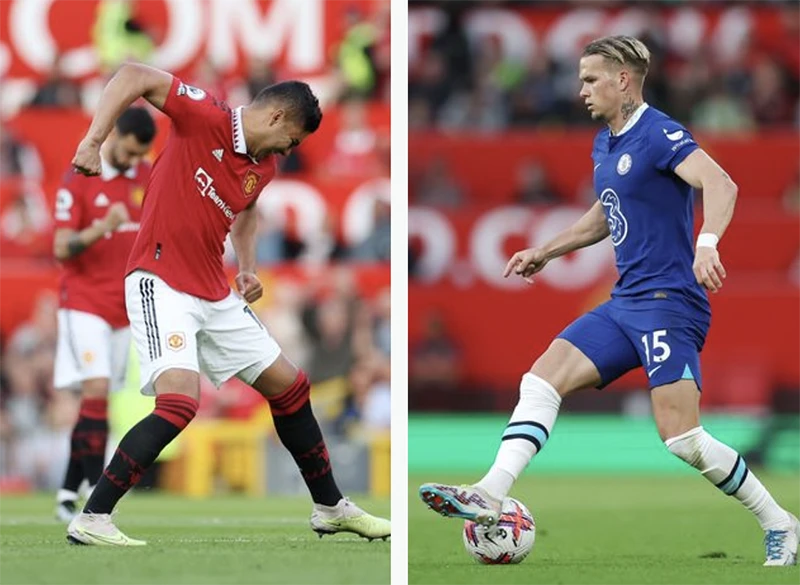 Casemiro và Mudryk đều tạo ra bước ngoặt cho trận đấu theo hai hướng khác nhau. ẢNH: GETTY