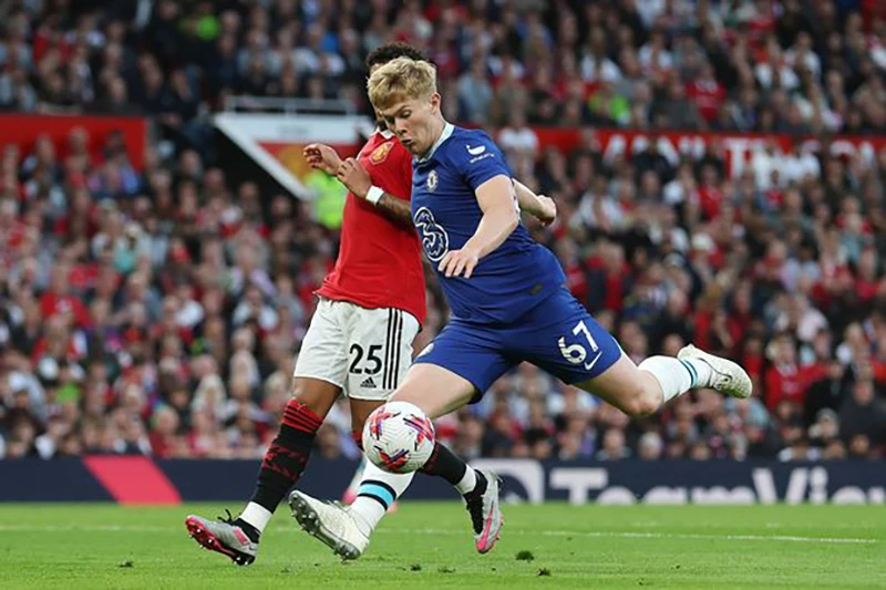 Lewis Hall là phát hiện mới của Chelsea. ẢNH: GETTY