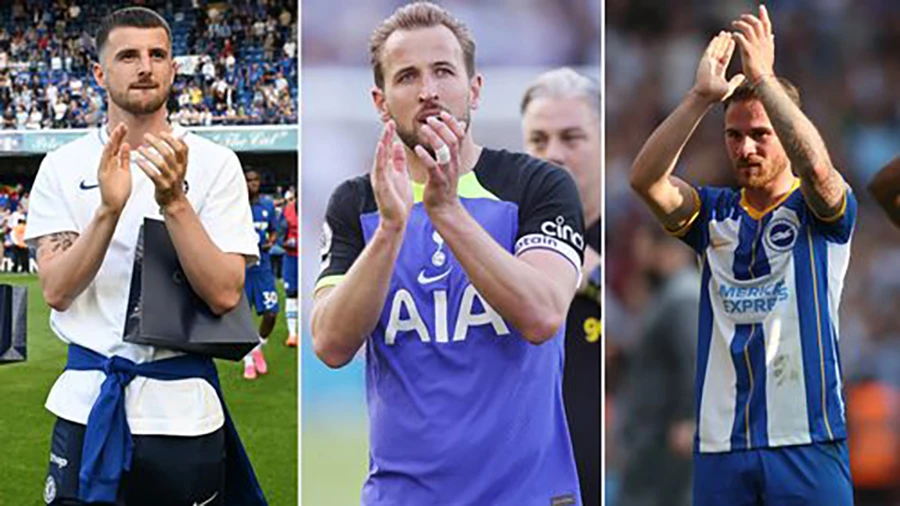 Những ngôi sao như Mason Mount, Harry Kane hay Alexis Mac Allister là mục tiêu của rất nhiều đội bóng lớn. ẢNH: MIRROR