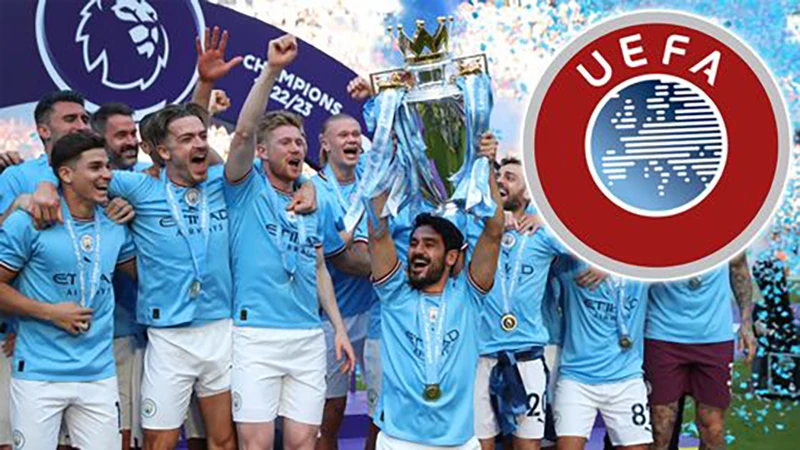 Manchester City vô đối trên sân cỏ và cũng thăng tiến rất nhanh trên bảng xếp hạng các CLB bóng đá có giá trị cao nhất thế giới. ẢNH: GETTY