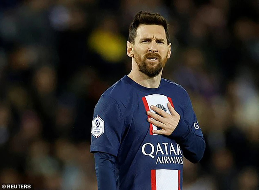 Messi sẽ chia tay PSG sau trận đấu vào rạng sáng mai (4-6) ở vòng 38 Ligue 1. ẢNH: REUTERS