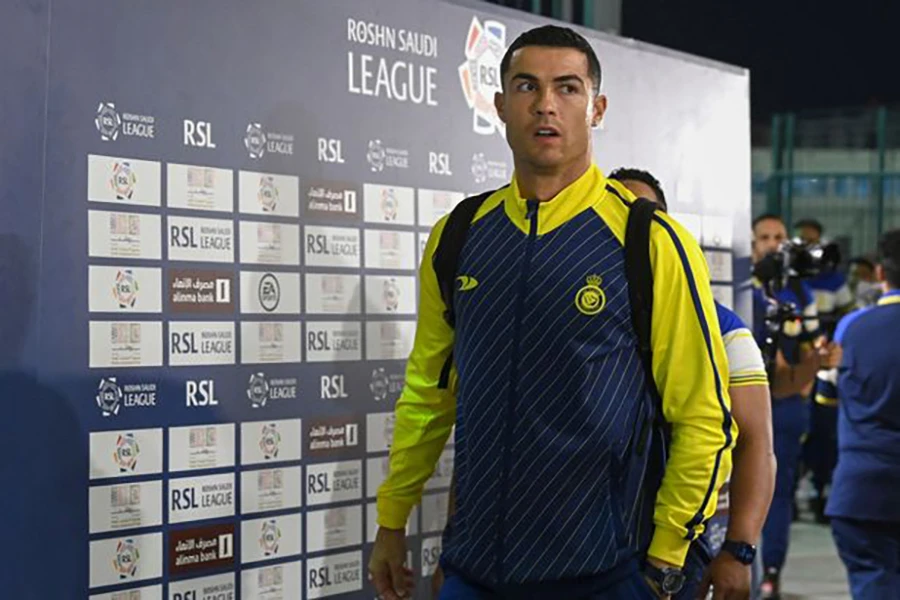 Ronaldo gia nhập Super Pro League chơi cho Al Nassr. ẢNH: GETTY