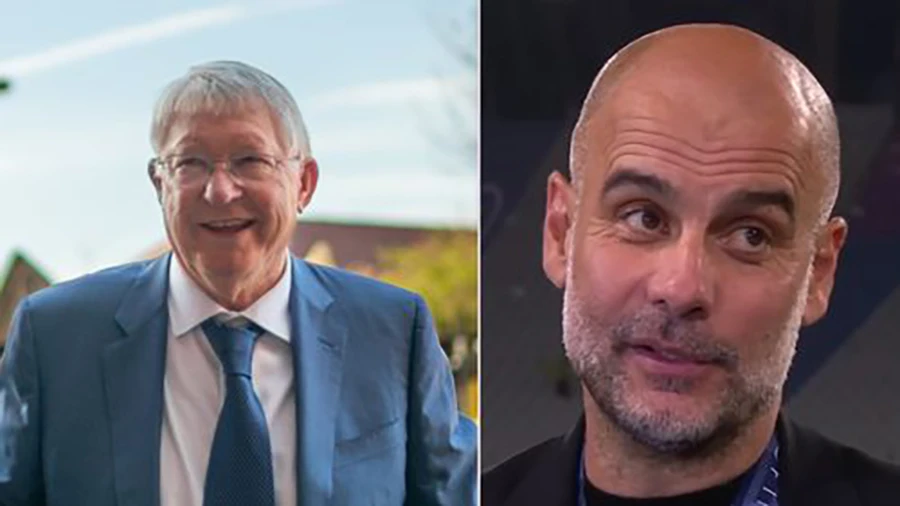 Pep Guardiola rất vui khi nhận được tin nhắn chúc may mắn của Sir Alex Ferguson. ẢNH: MIRROR Pep Guardiola rất vui khi nhận được tin nhắn chúc may mắn của Sir Alex Ferguson. ẢNH: MIRROR