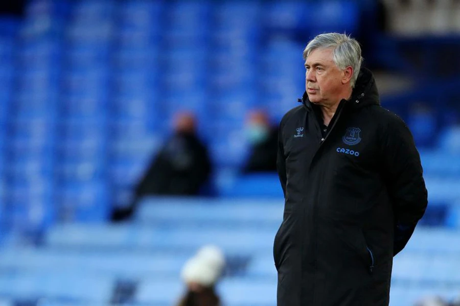 Ancelotti có 18 tháng dẫn dắt Everton. ẢNH: REX